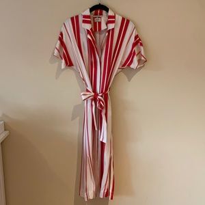 Scotch & Soda Red and White Striped Dress